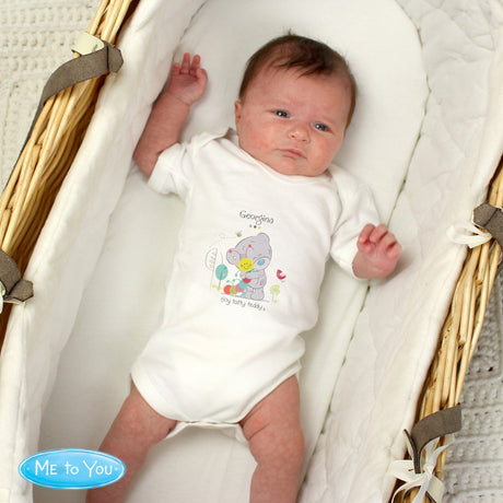 Personalised Tiny Tatty Teddy Cuddle Bug 0-3 Months Baby Vest: 3 - Baby Clothing