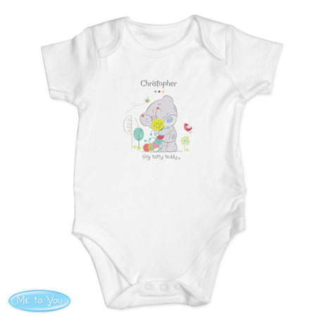 Personalised Tiny Tatty Teddy Cuddle Bug 0-3 Months Baby Vest: 6 - Baby Clothing