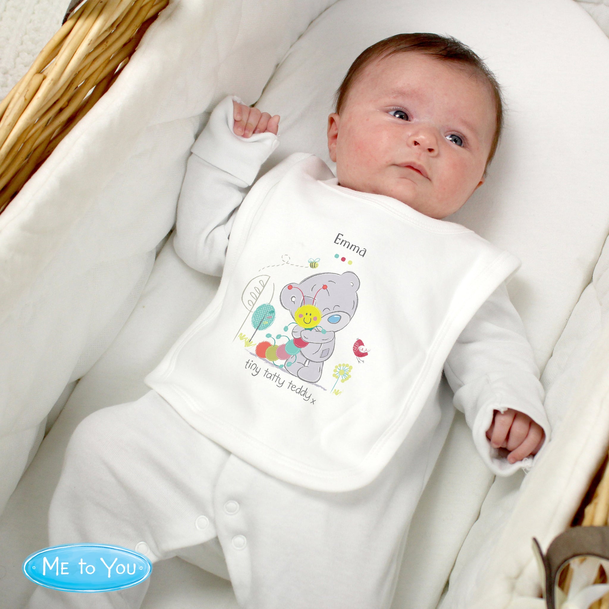 Personalised Tiny Tatty Teddy Cuddle Bug Bib: 3 - Baby Clothing
