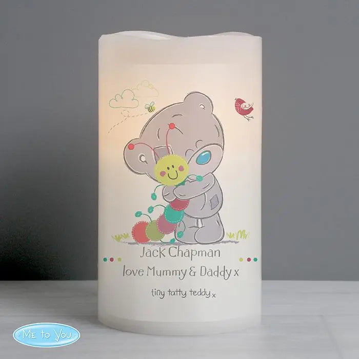 Personalised Tiny Tatty Teddy Cuddle Bug Nightlight LED Candle: 1 - LED Lighting
