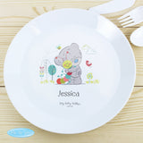 Personalised Tiny Tatty Teddy Cuddle Bug Plastic Plate: 1 - Tableware
