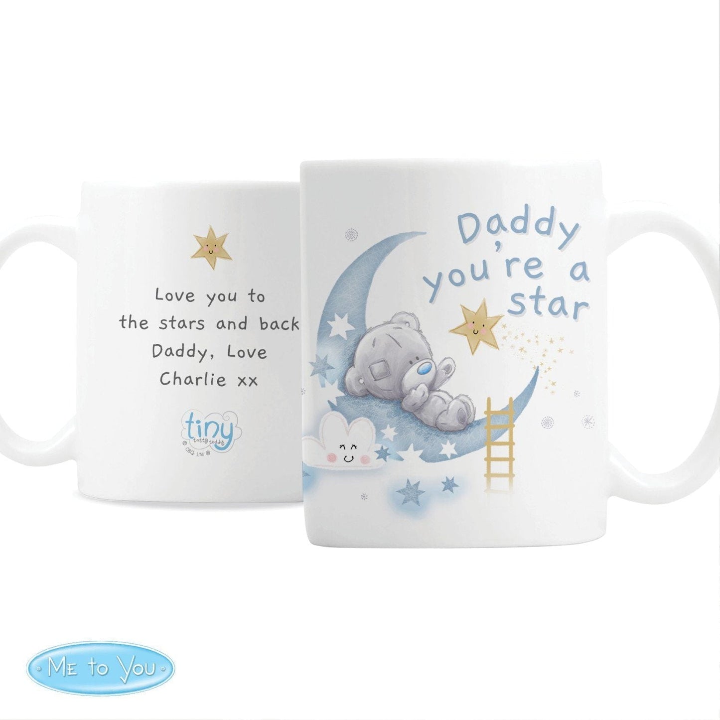 Personalised Tiny Tatty Teddy Daddy You’re A Star Mug: 3 - Mugs