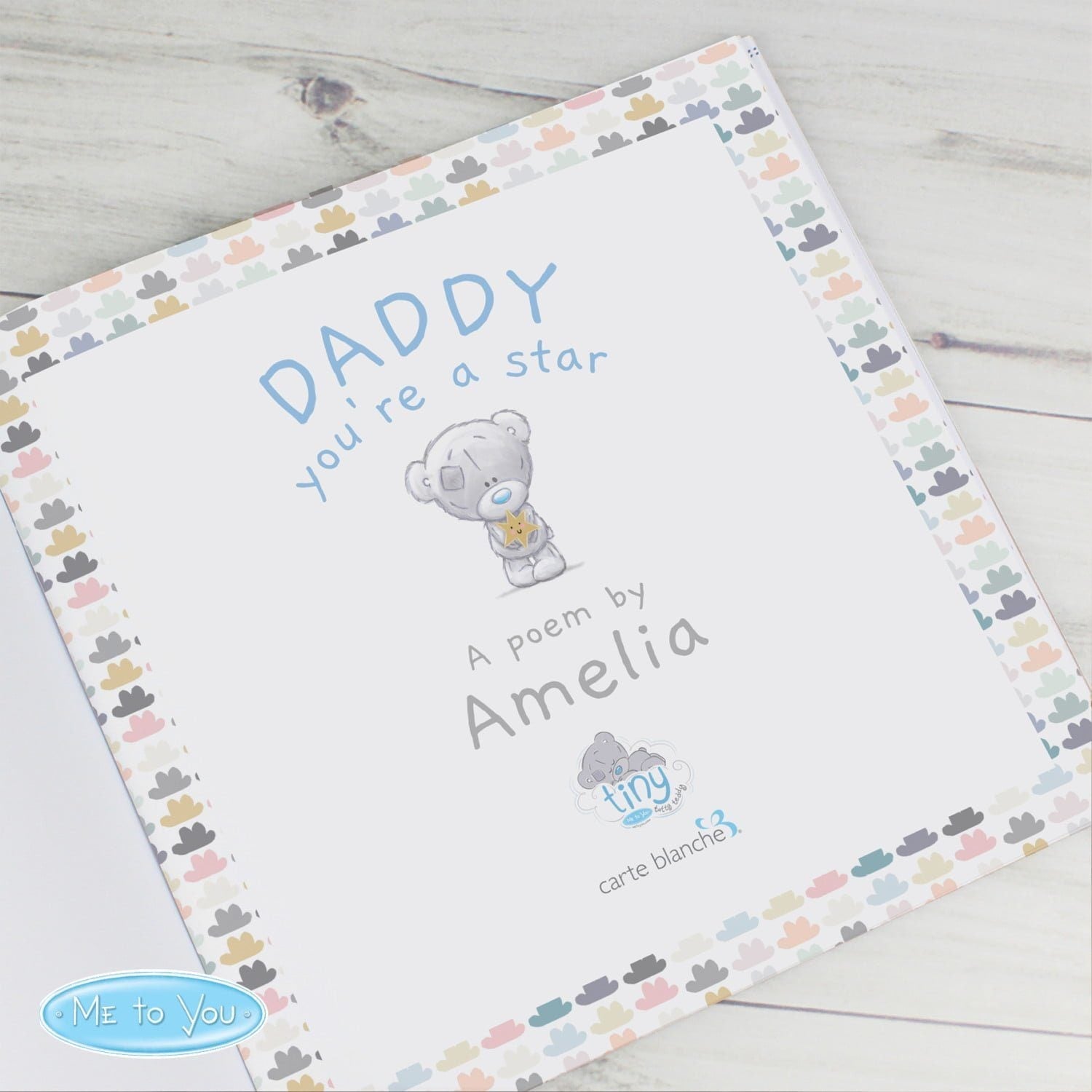 Personalised Tiny Tatty Teddy Daddy You’re A Star Poem Book: 4 - Books
