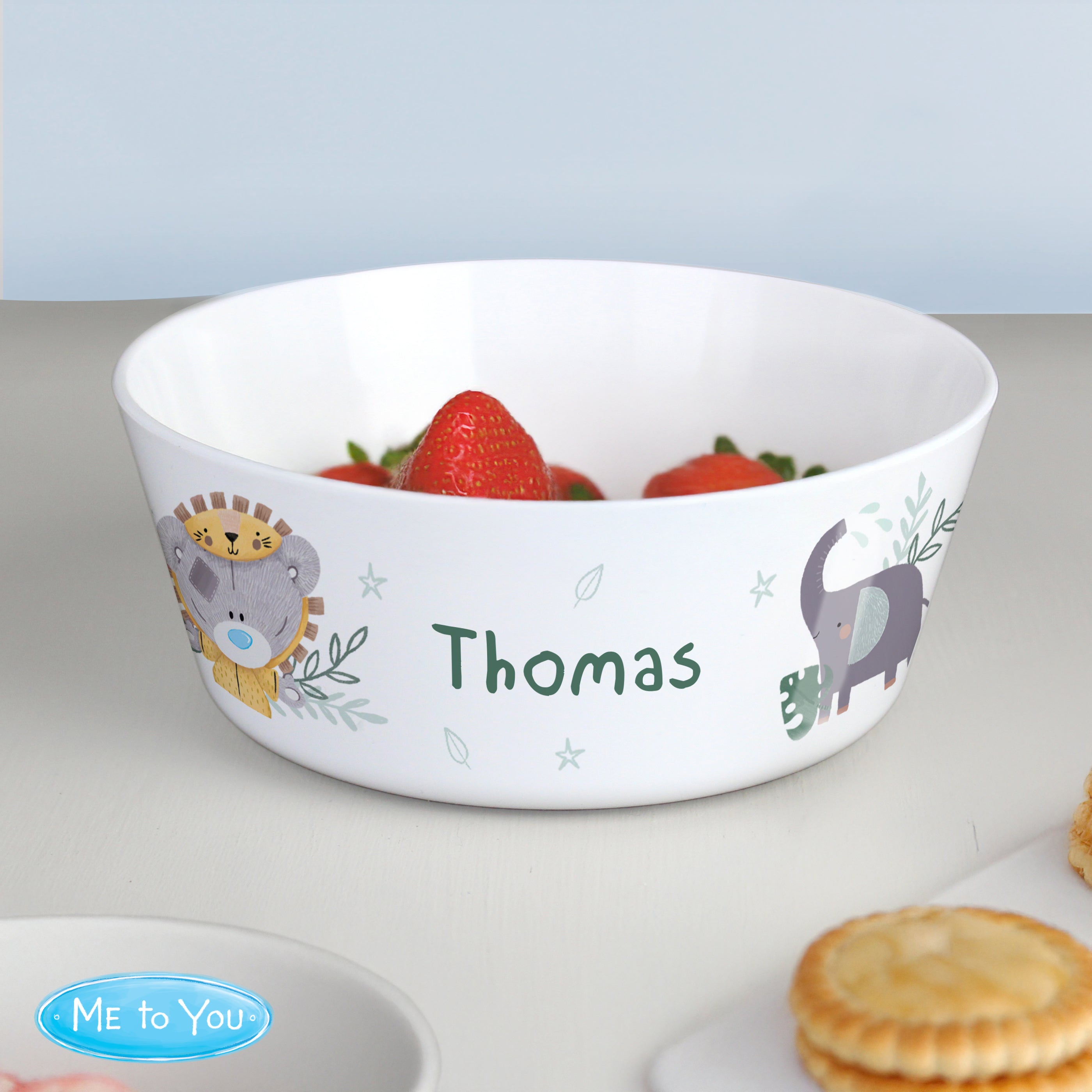 Personalised Tiny Tatty Teddy Jungle Animals Plastic Bowl - Shop Bowls At Gift Moments - 1