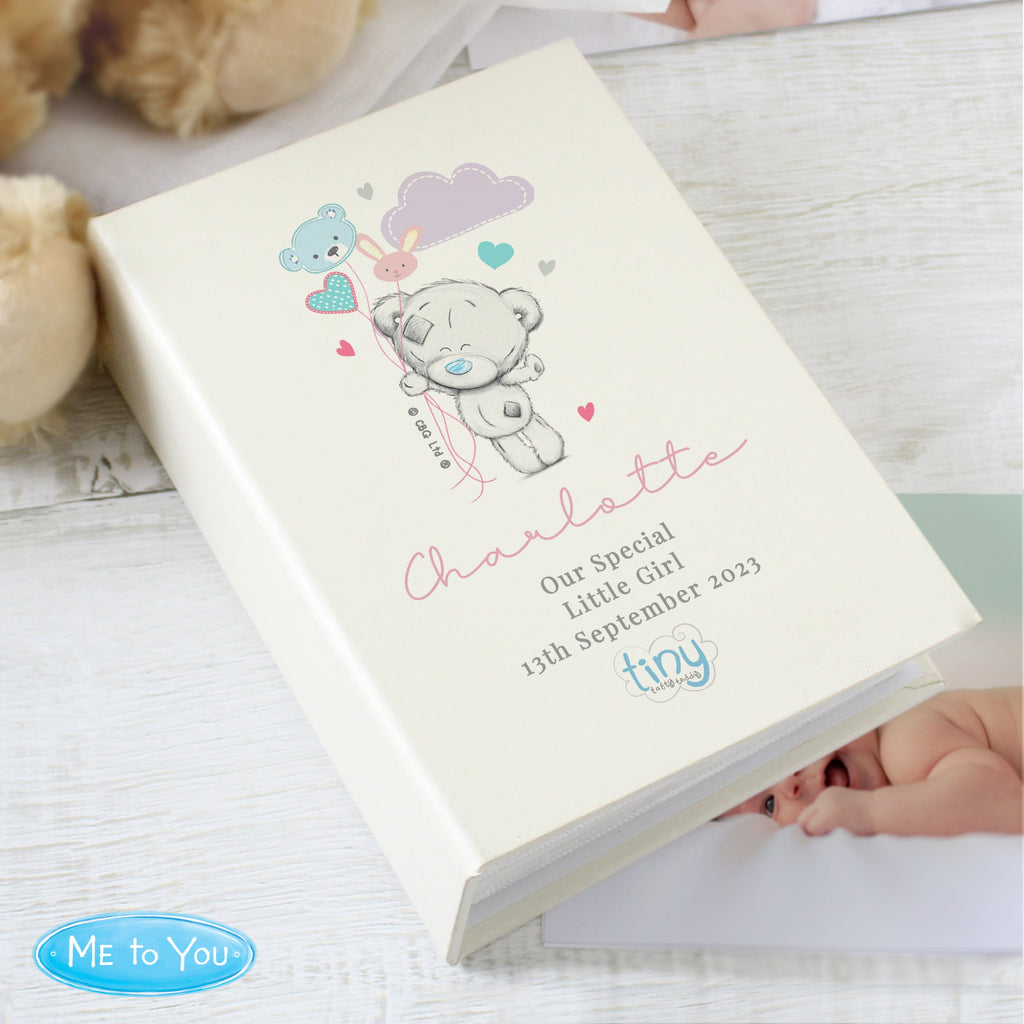 Personalised Tiny Tatty Teddy Pink 6x4 Photo Album with Sleeves - Shop Photo Albums At Gift Moments - 3