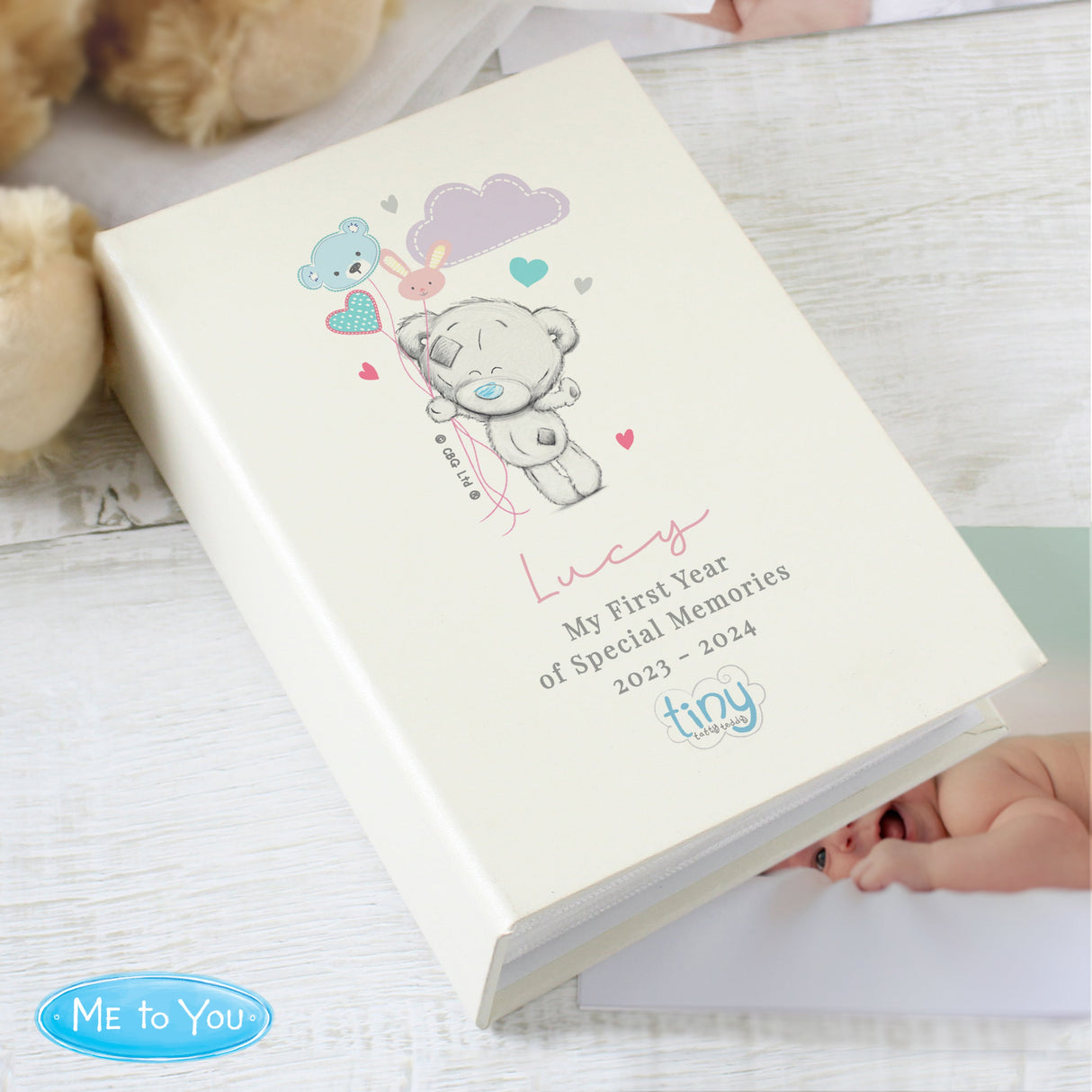 Personalised Tiny Tatty Teddy Pink 6x4 Photo Album with Sleeves: 2 - Photo Albums