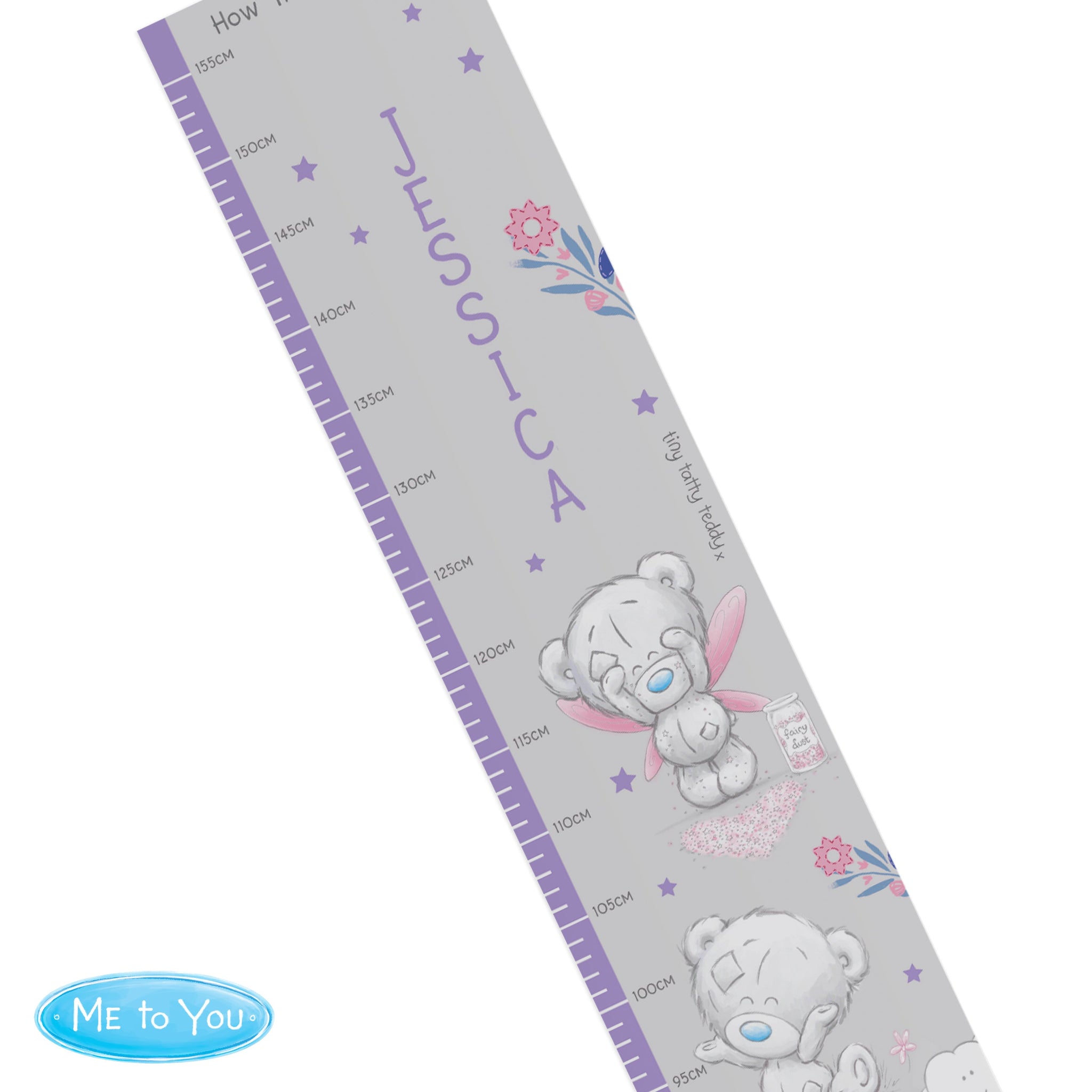 Personalised Tiny Tatty Teddy Unicorn Height Chart: 4 - Height Charts