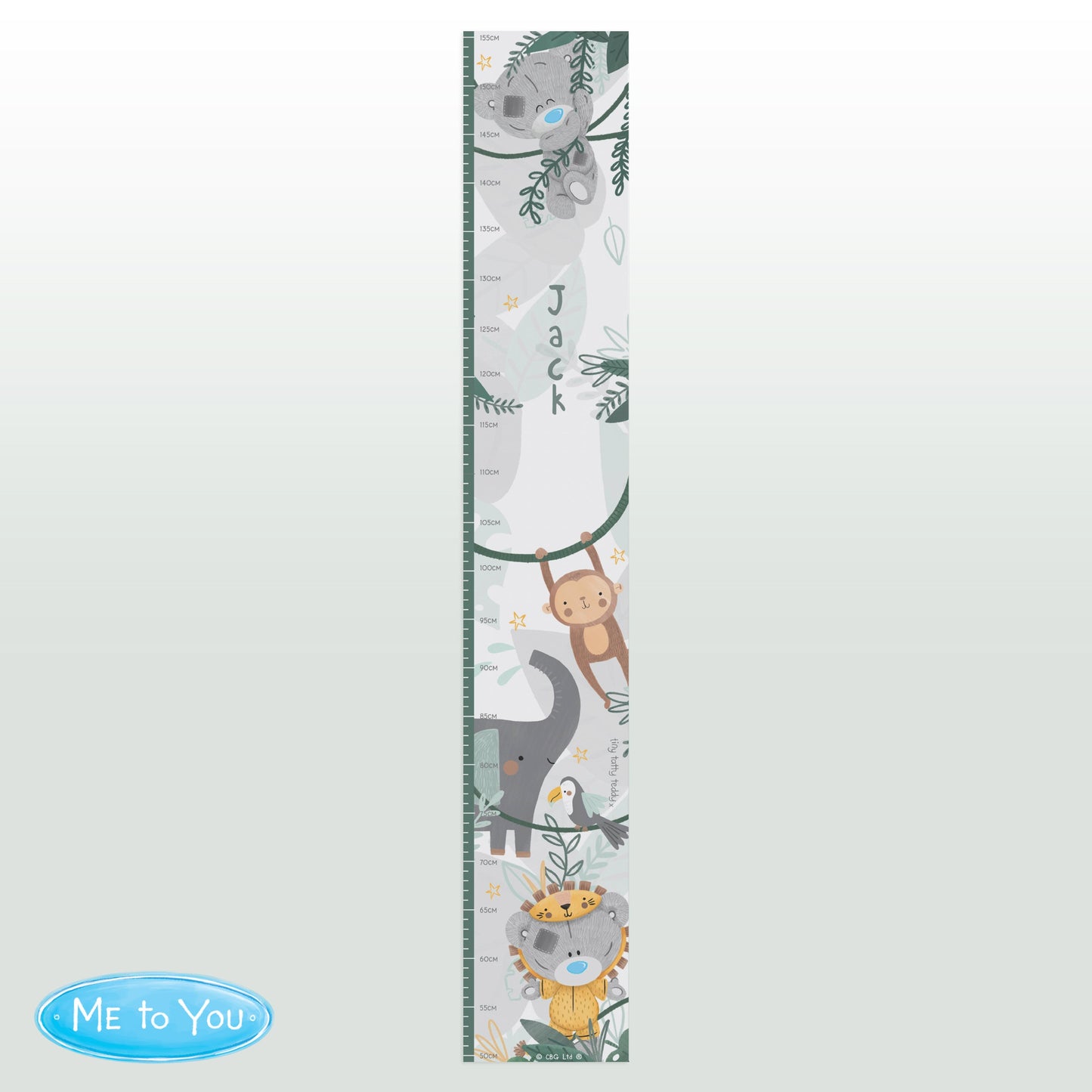 Personalised Tiny Tatty Teddy Wild One Height Chart: 3 - Height Charts