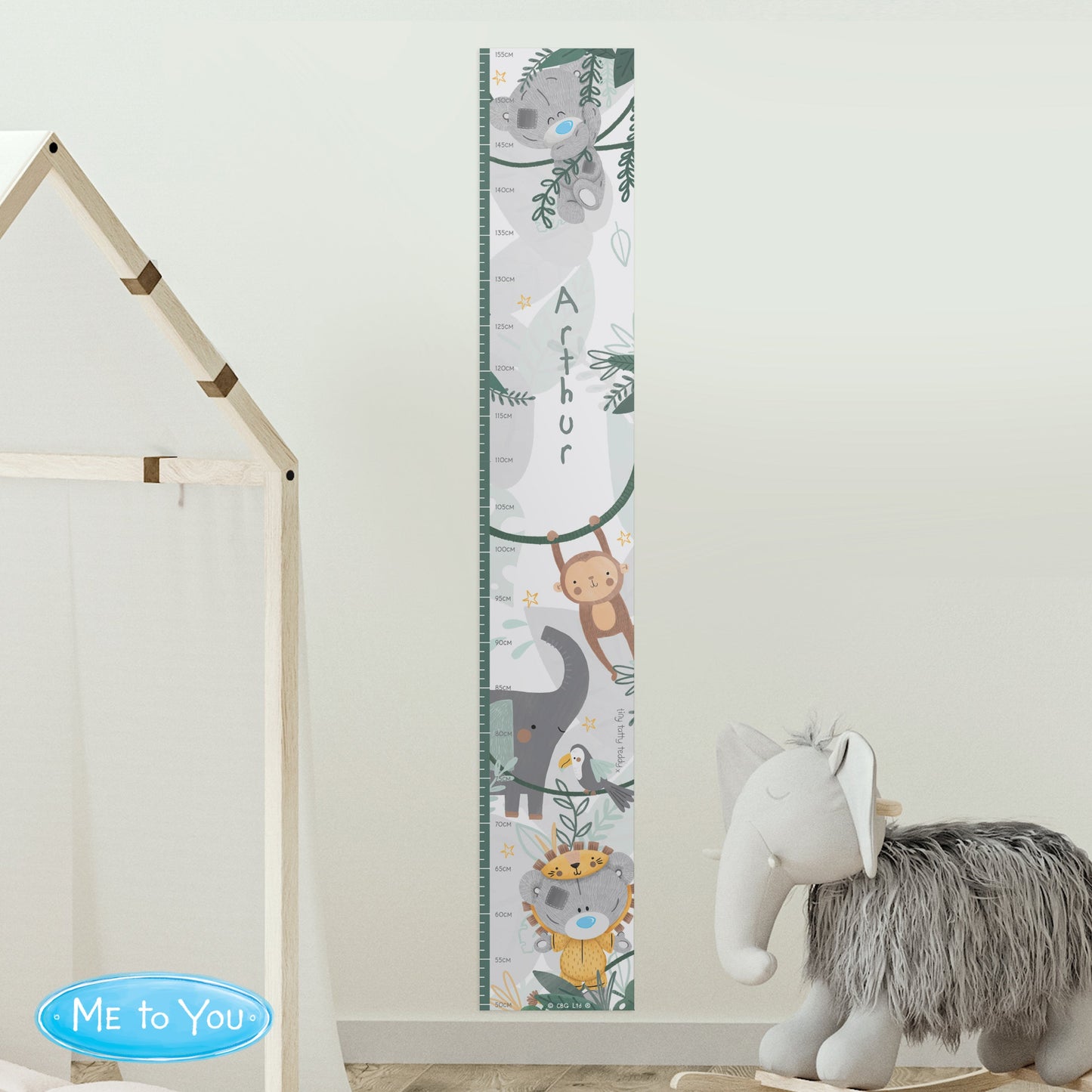 Personalised Tiny Tatty Teddy Wild One Height Chart: 2 - Height Charts