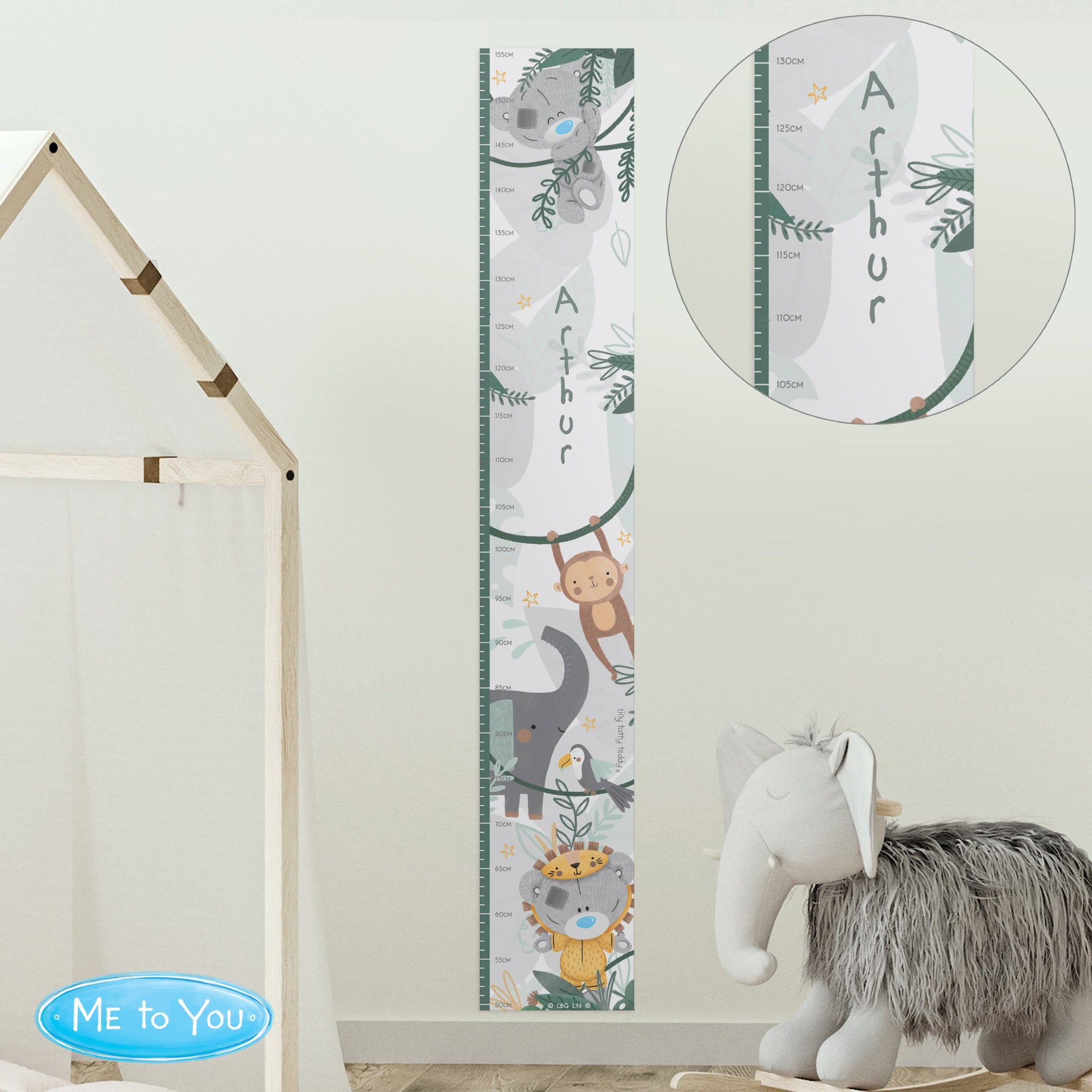 Personalised Tiny Tatty Teddy Wild One Height Chart: 1 - Height Charts