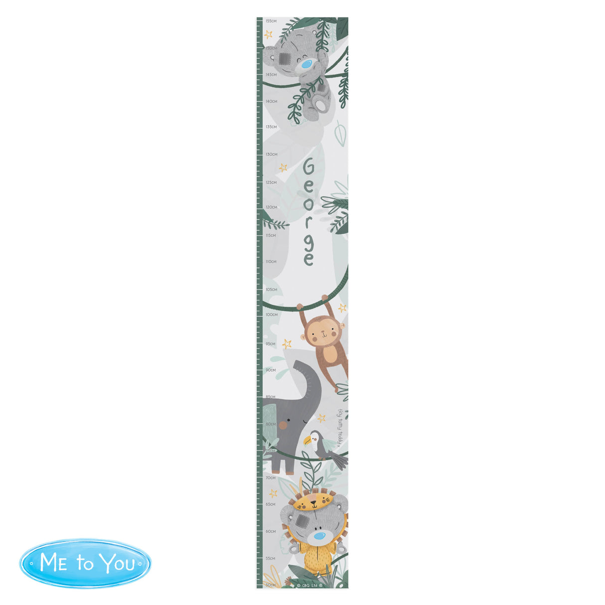 Personalised Tiny Tatty Teddy Wild One Height Chart: 5 - Height Charts