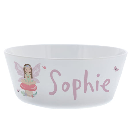 Personalised Toadstool Fairy Plastic Bowl: 3 - Tableware By Gift Moments
