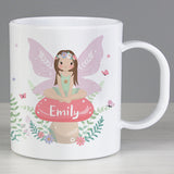 Personalised Toadstool Fairy Mug: 2 - Plastic Mugs By Gift Moments