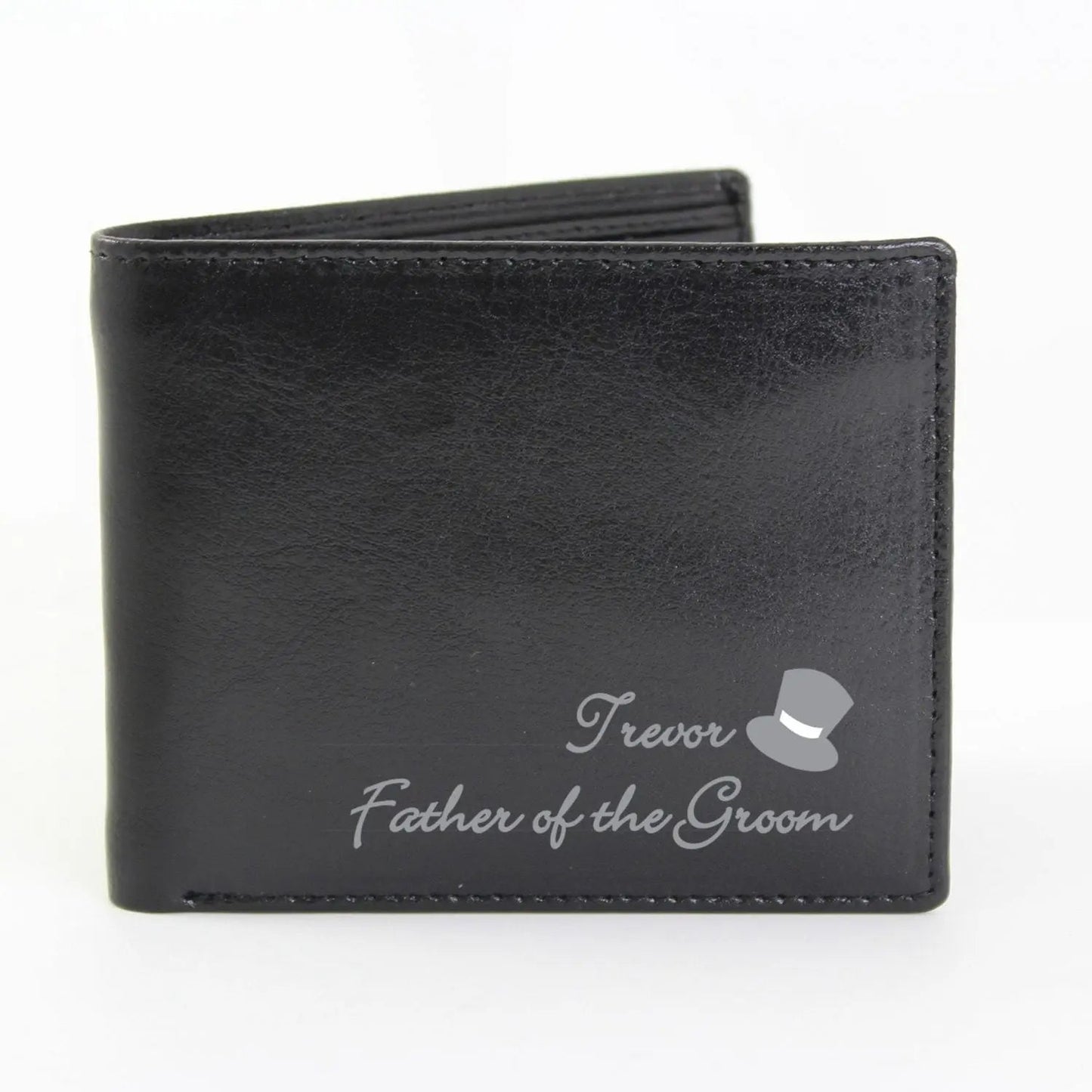 Personalised Top Hat Leather Wallet: 2 - Wallets & Money Clips By Gift Moments