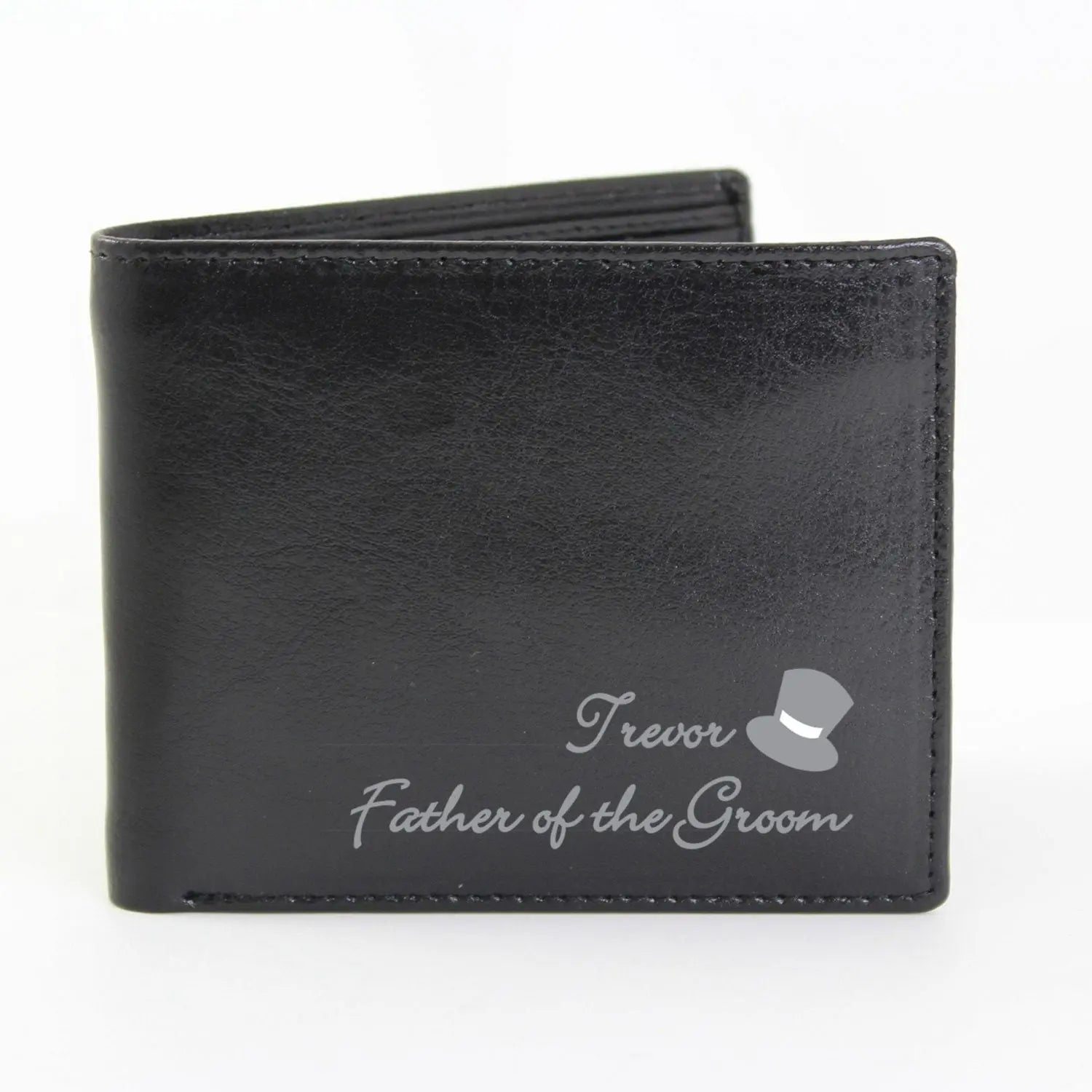 Personalised Top Hat Leather Wallet: 2 - Wallets & Money Clips By Gift Moments