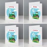 Personalised Tractor Birthday Card: 2 - Greeting Cards By Gift Moments
