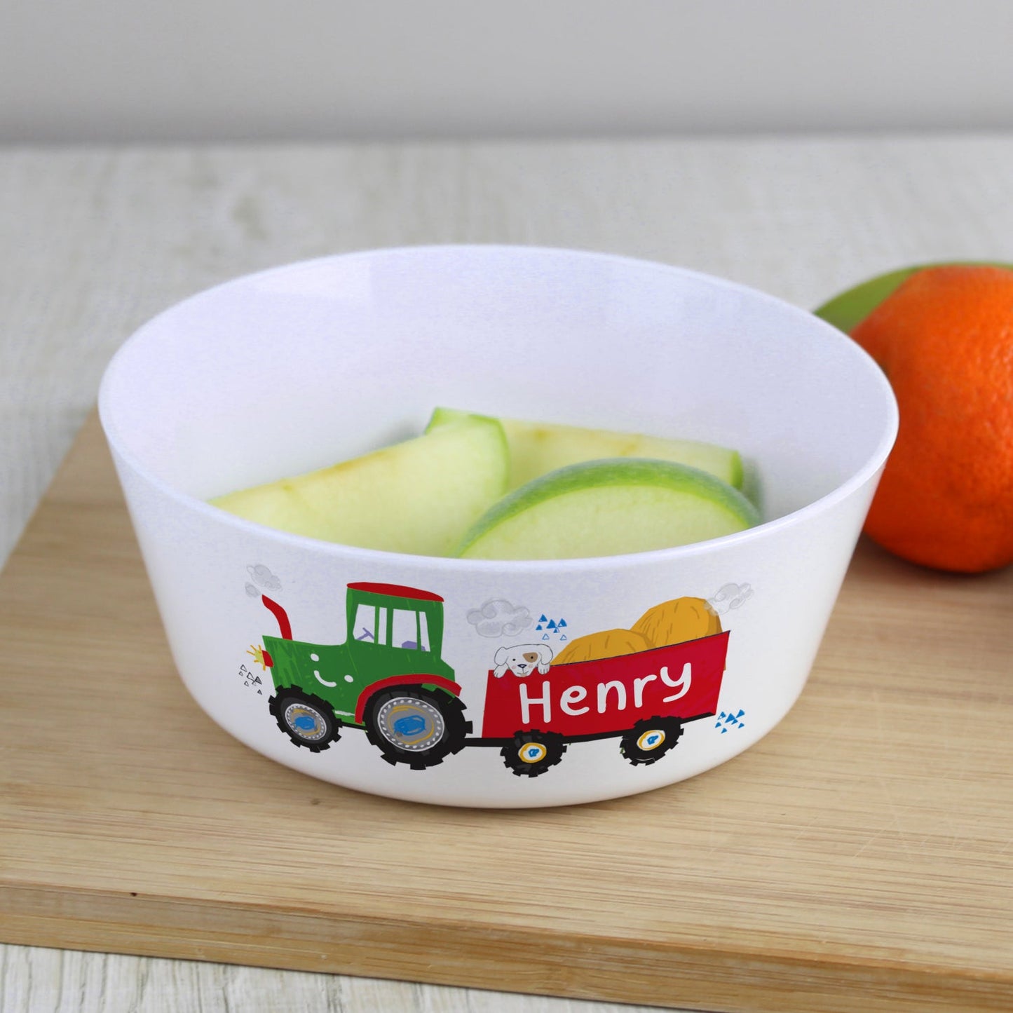 Personalised Tractor Plastic Bowl: 2 - Tableware By Gift Moments
