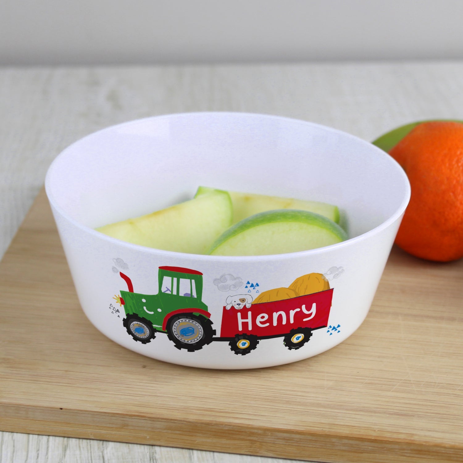 Personalised Tractor Plastic Bowl: 2 - Tableware By Gift Moments