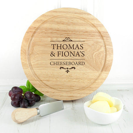 Personalised Traditional Couple’s Cheese Set: 3 Cheese Boards By Gift Moments