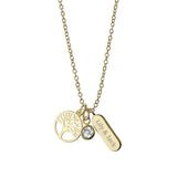 Personalised Tree of Life Charms Necklace: 3 - Necklaces By Gift Moments