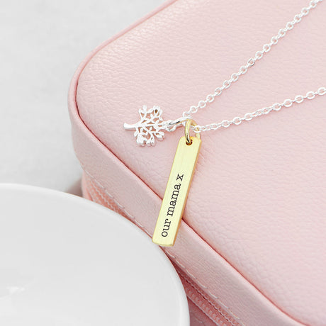 Personalised Tree of Life Bar Necklace: 6 - Necklaces By Gift Moments