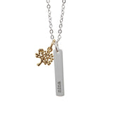 Personalised Tree of Life Bar Necklace: 8 - Necklaces By Gift Moments