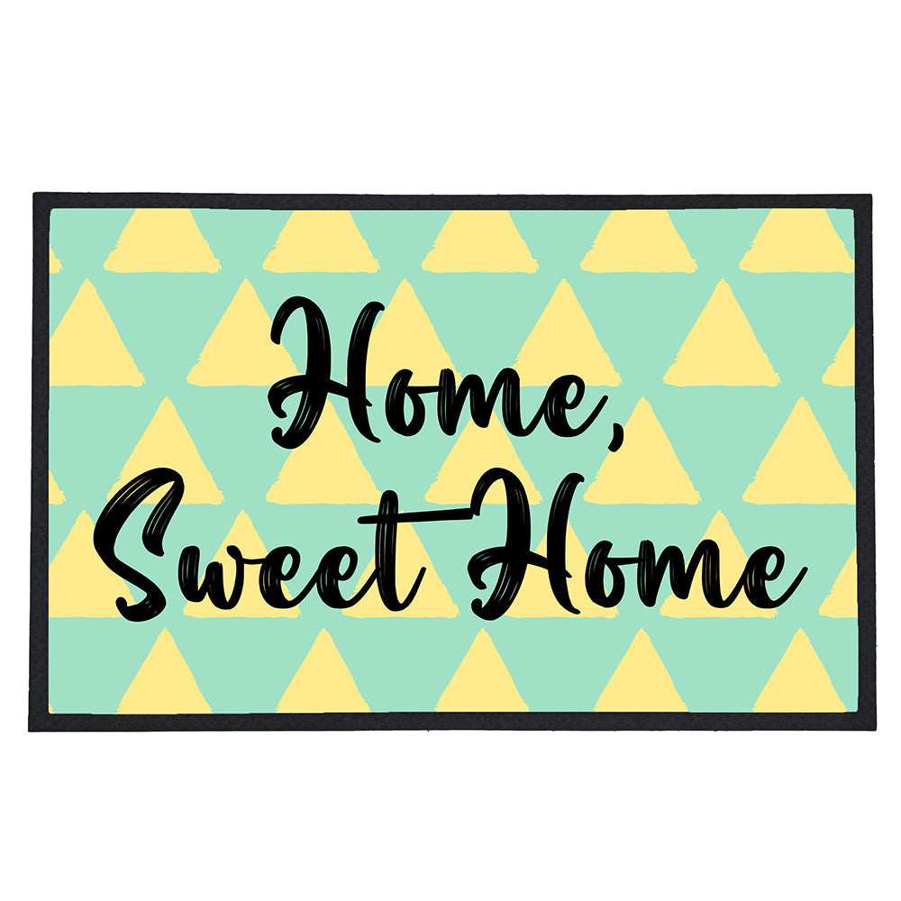Personalised Triangle Pattern Doormat: 4 - Doormats By Gift Moments