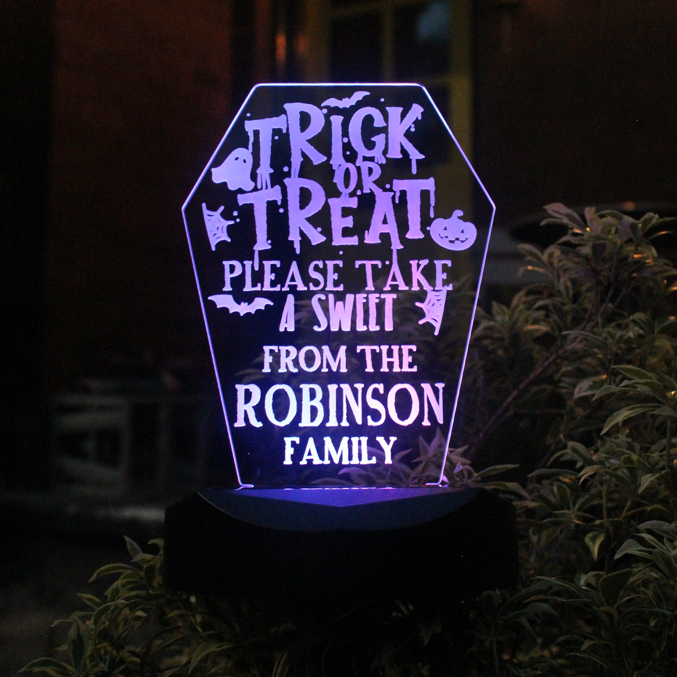 Personalised Trick or Treat Halloween Solar Light - Shop Solar Lights At Gift Moments - 4