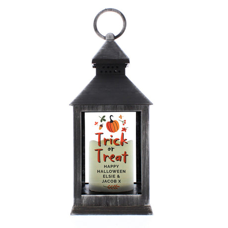 Personalised Trick or Treat Lantern: 4 - LED Lighting By Gift Moments