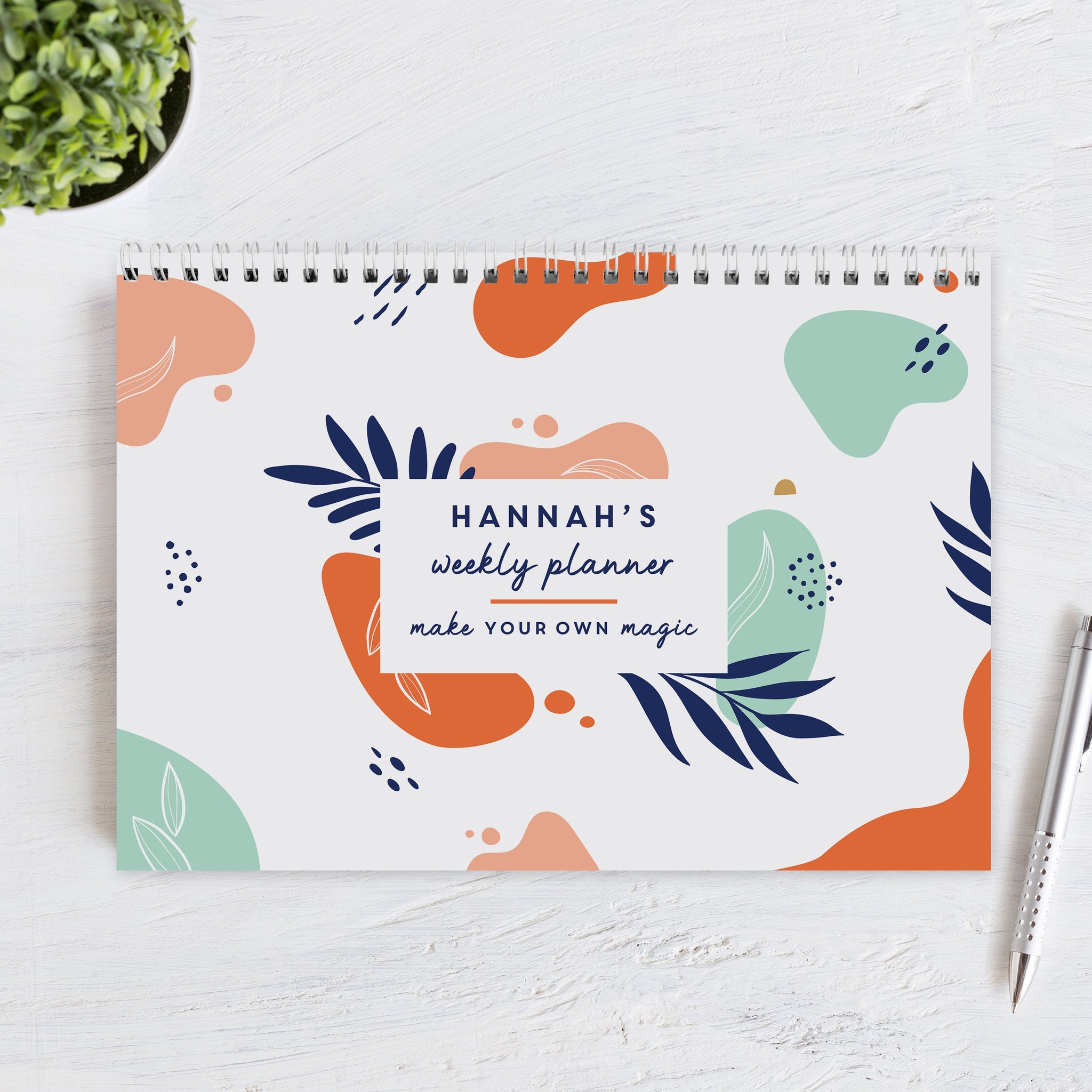 Personalised Tropical A4 Desk Planner: 6 - Calendars & Planners By Gift Moments