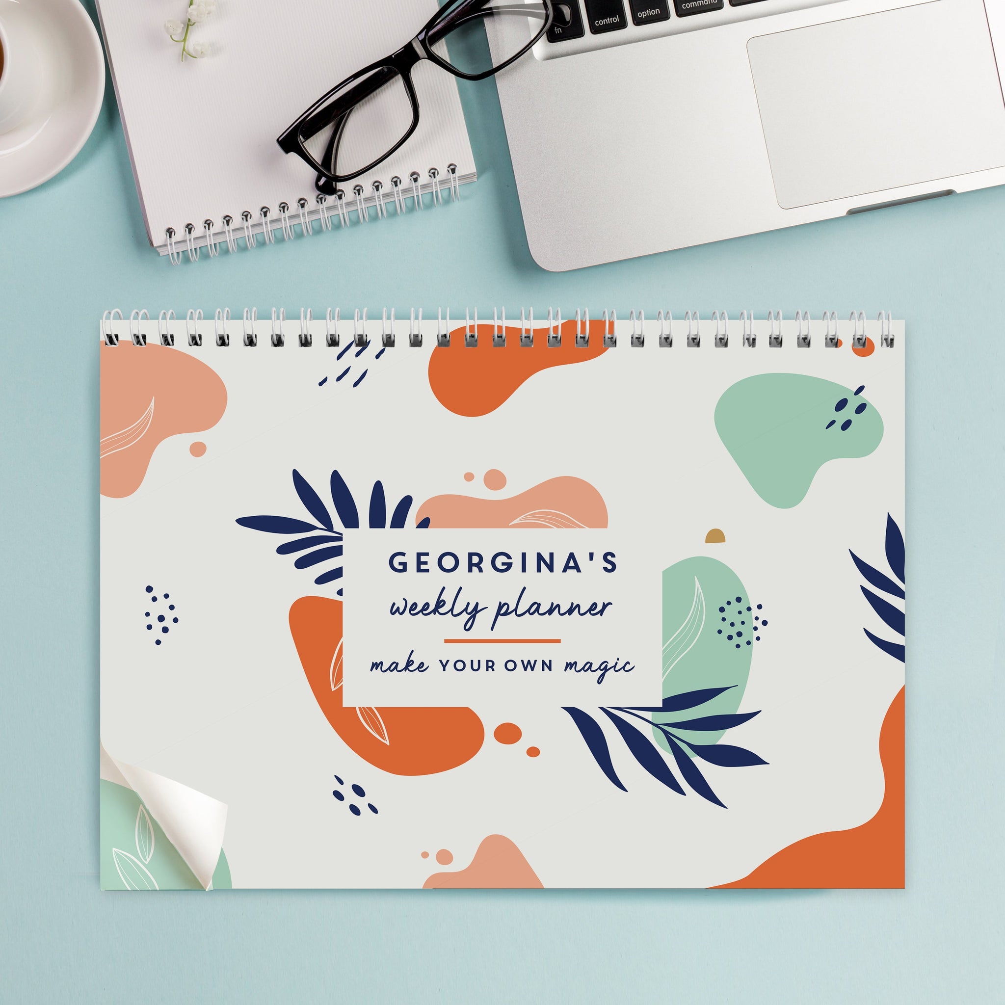 Personalised Tropical A4 Desk Planner: 3 - Calendars & Planners By Gift Moments