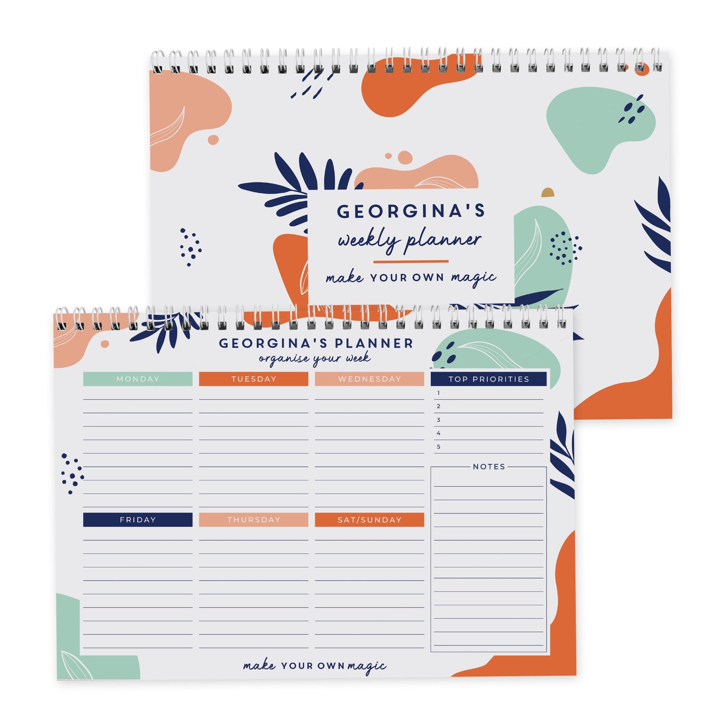 Personalised Tropical A4 Desk Planner: 7 - Calendars & Planners By Gift Moments