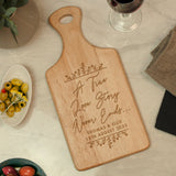 Personalised True Love Story Wooden Paddle Board: 1 - Chopping Boards By Gift Moments