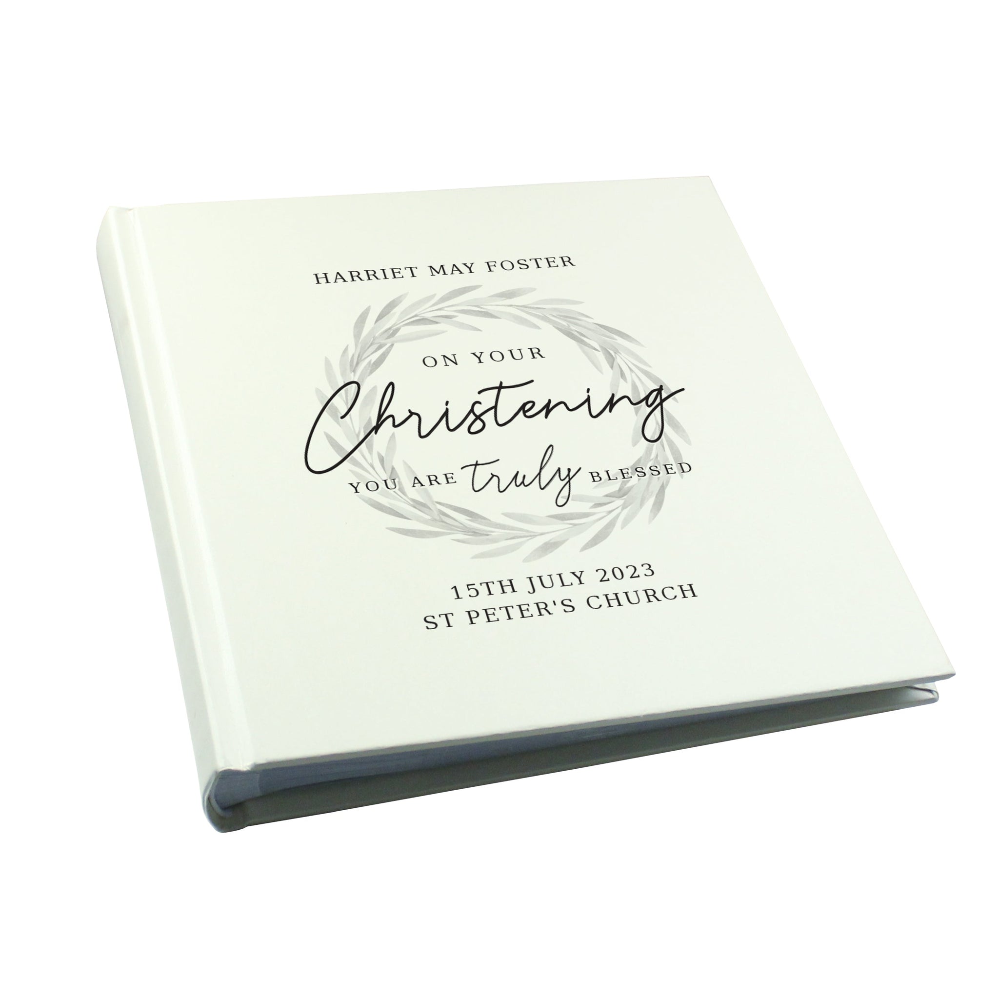 Personalised Truly Blessed Christening Square Photo Album: 7 - Photo Albums By Gift Moments