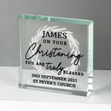Personalised ’Truly Blessed’ Crystal Token: 2 - Crystal Tokens By Gift Moments