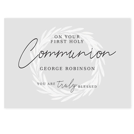 Personalised Truly Blessed First Holy Communion Card: 3 - Greeting Cards By Gift Moments