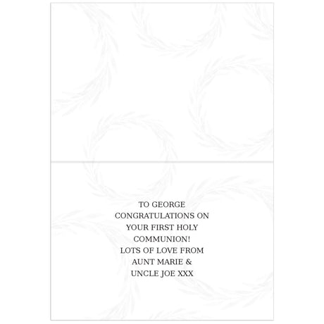 Personalised Truly Blessed First Holy Communion Card: 4 - Greeting Cards By Gift Moments