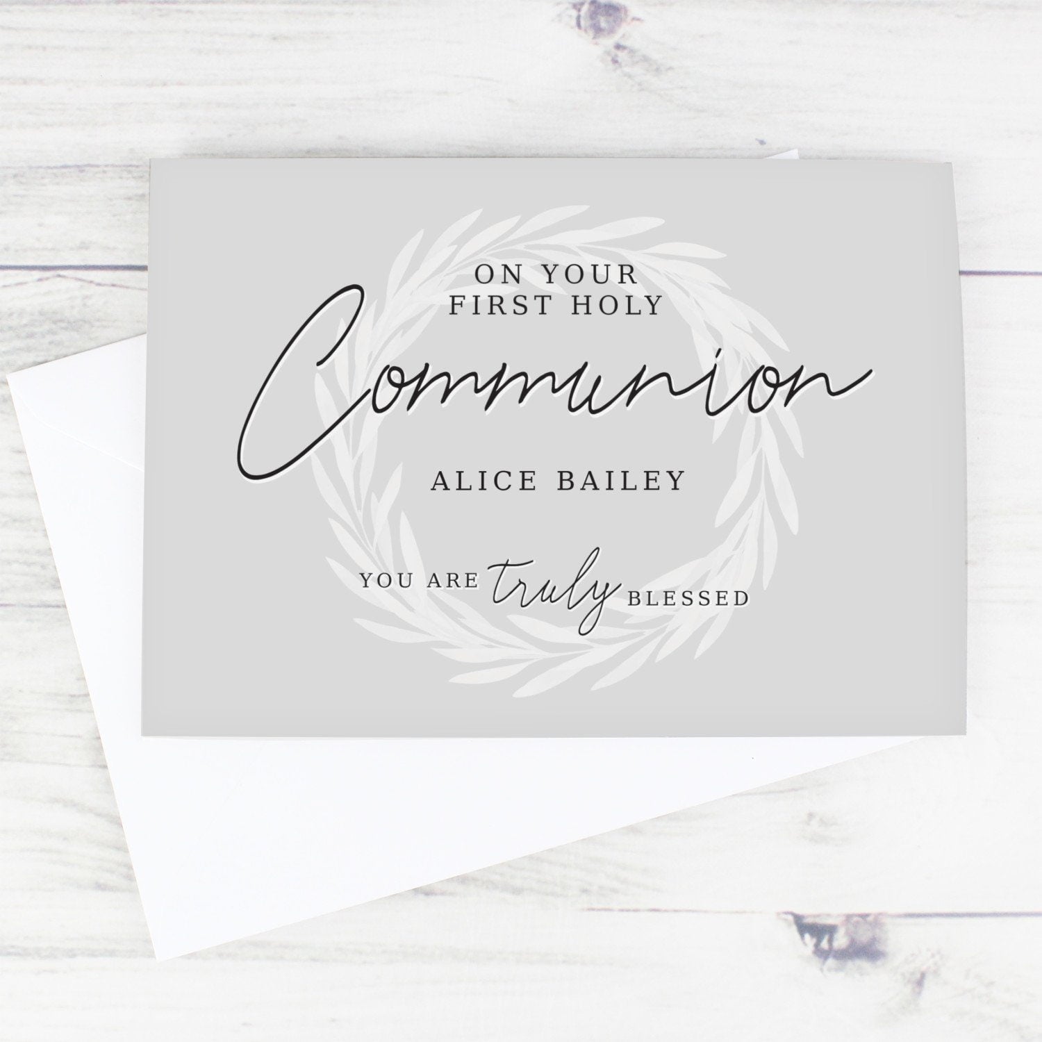 Personalised Truly Blessed First Holy Communion Card - Shop Greeting Cards At Gift Moments - 2