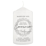 Personalised ’Truly Blessed’ First Holy Communion Pillar Candle: 3 - Candles By Gift Moments
