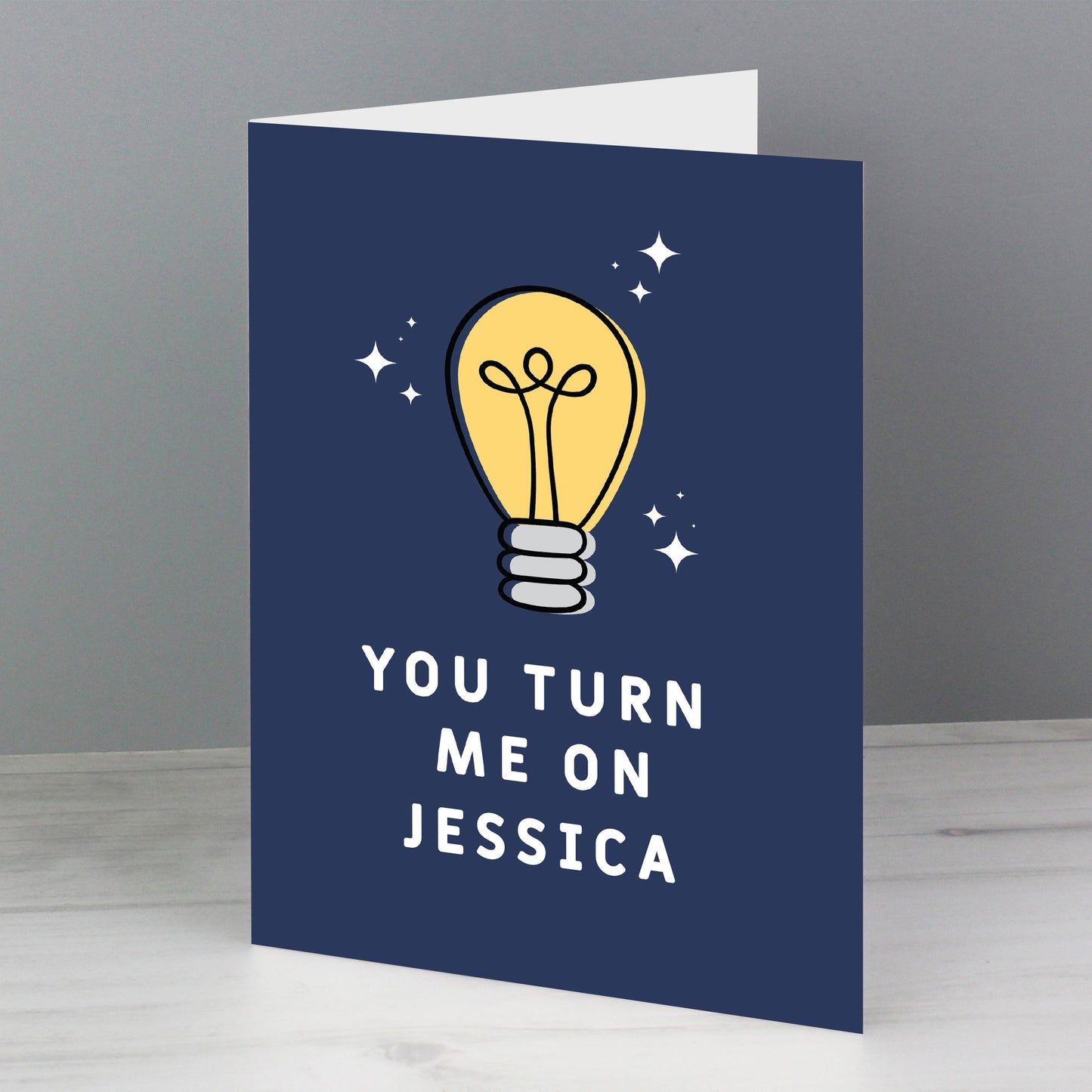 Personalised You Turn Me On Card: 1 - Greeting Cards By Gift Moments