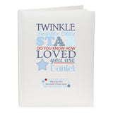 Personalised Twinkle Boys Traditional Photo Album: 2 - Photo Albums By Gift Moments