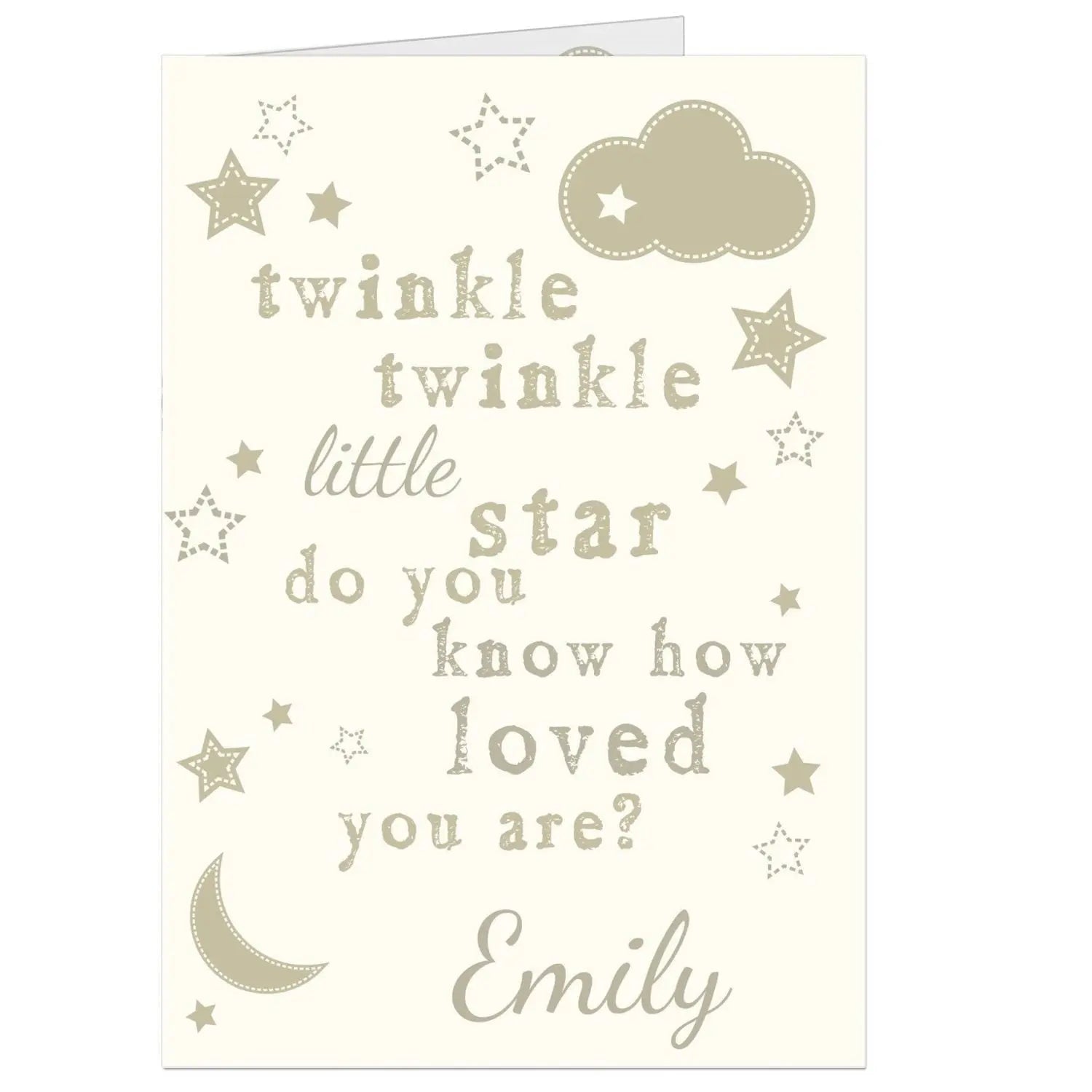 Personalised Twinkle Twinkle Card: 3 - Greeting Cards By Gift Moments