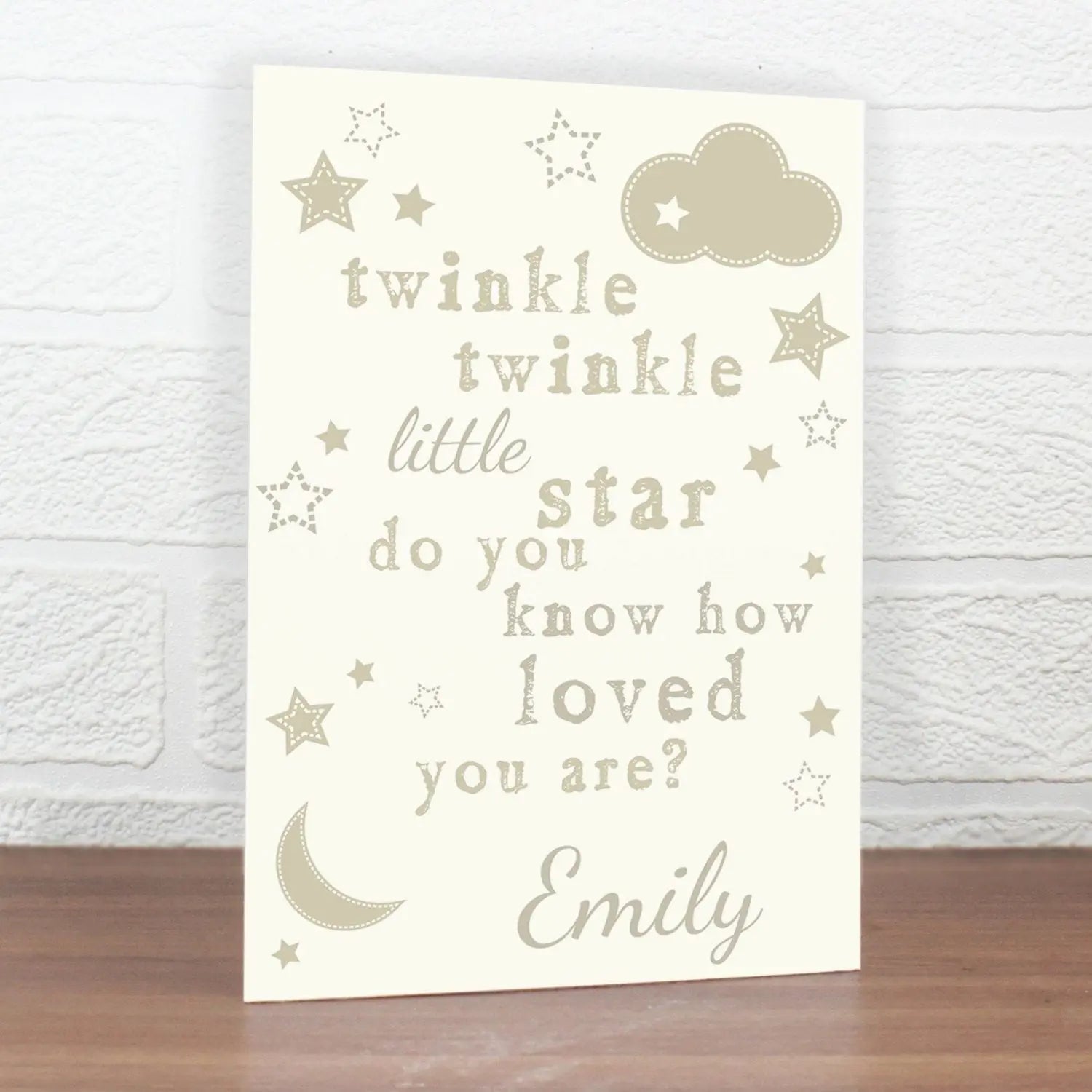 Personalised Twinkle Twinkle Card: 1 - Greeting Cards By Gift Moments