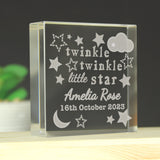 Personalised Twinkle Twinkle Crystal Token: 2 - Crystal Tokens By Gift Moments