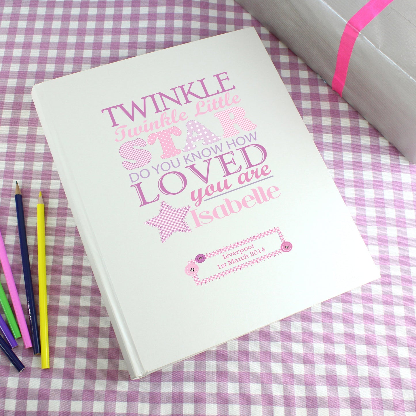 Personalised Twinkle Girls Traditional Photo Album: 1 - Photo Albums By Gift Moments