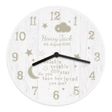Personalised Twinkle Twinkle Nursery Wooden Clock: 5 - Clocks By Gift Moments