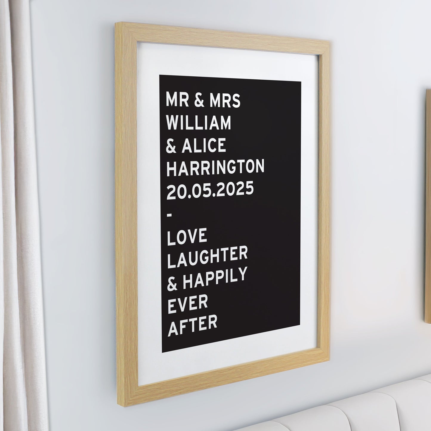 Personalised Typography Framed Prints: 4 - Framed Prints By Gift Moments