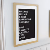 Personalised Typography Framed Prints: 4 - Framed Prints By Gift Moments