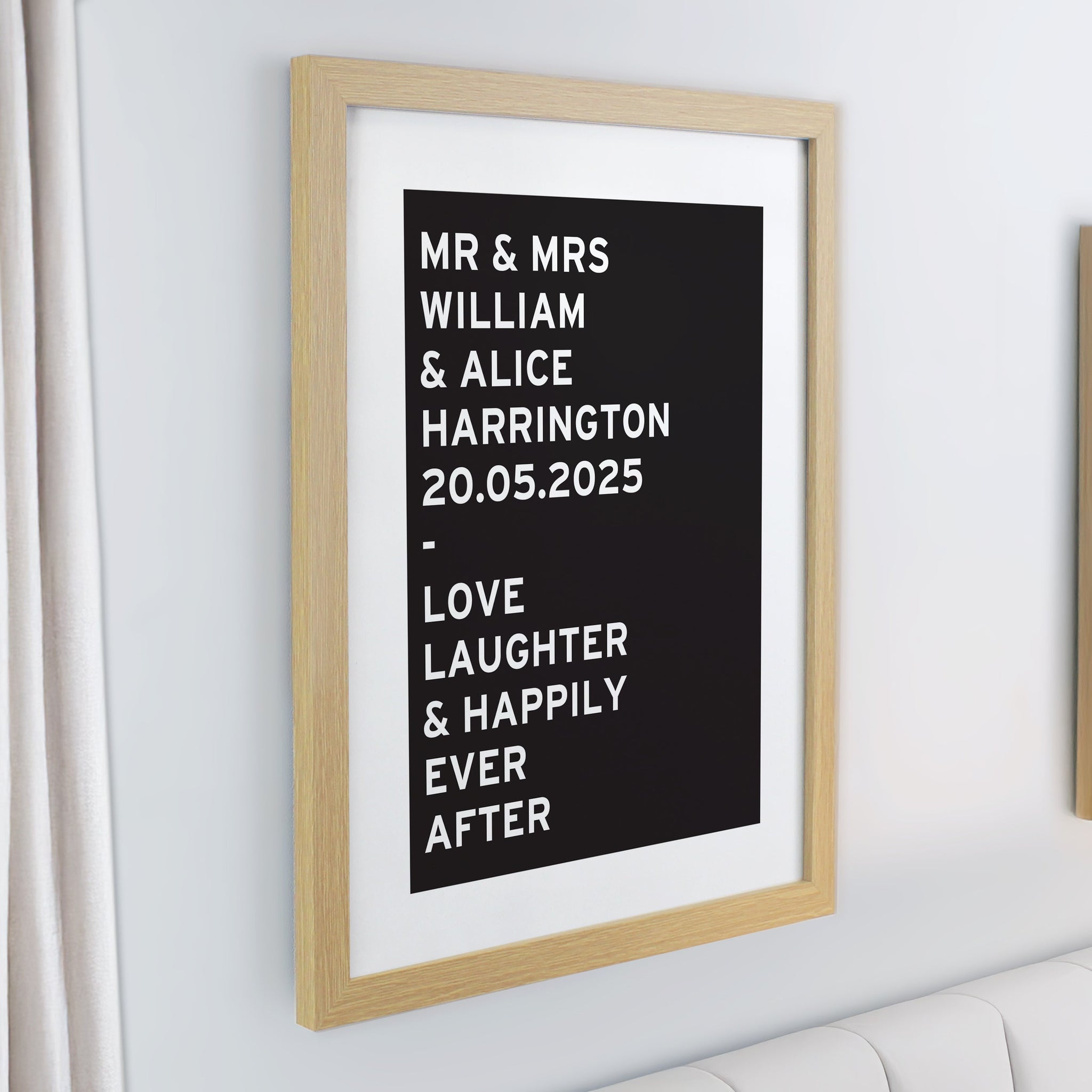 Personalised Typography Framed Prints: 4 - Framed Prints By Gift Moments