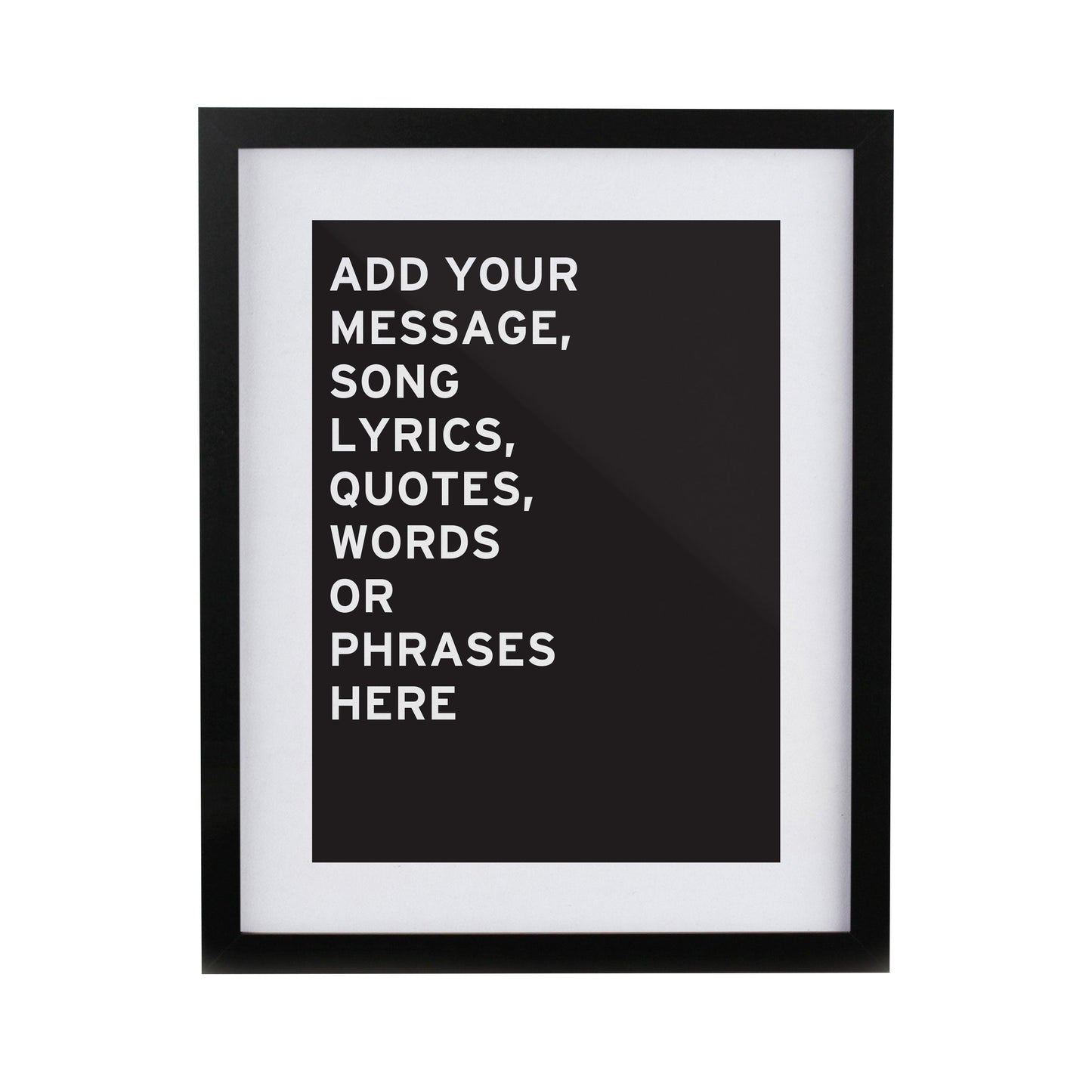 Personalised Typography Framed Prints: 8 - Framed Prints By Gift Moments